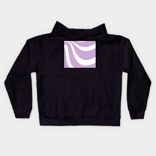 Abstract pattern - purple and white. Kids Hoodie